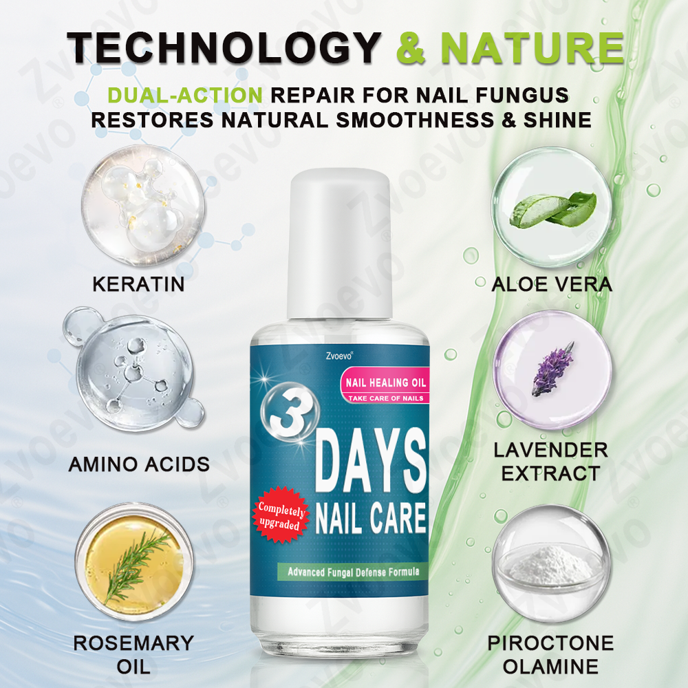 ✅ Official Store: Zvoevo® KERA3+ Nail Repair Serum👨⚕️FDA Approved (Nail fungus, fungal infection, yellow or discolored nails, thickened and deformed nails)