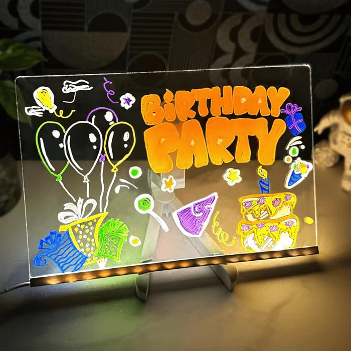 (🌲Early Christmas Sale🎁)-✨LED Note Board with Colors🎨-Where Creativity Lights Up!