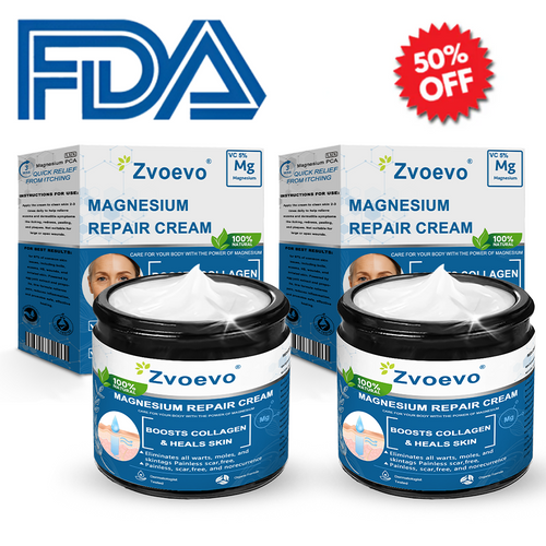 ✅Official Store: Zvoevo® Magnesium Skin Repair Cream (Smooths Wrinkles, Improves Skin Firmness, Tightens Skin)