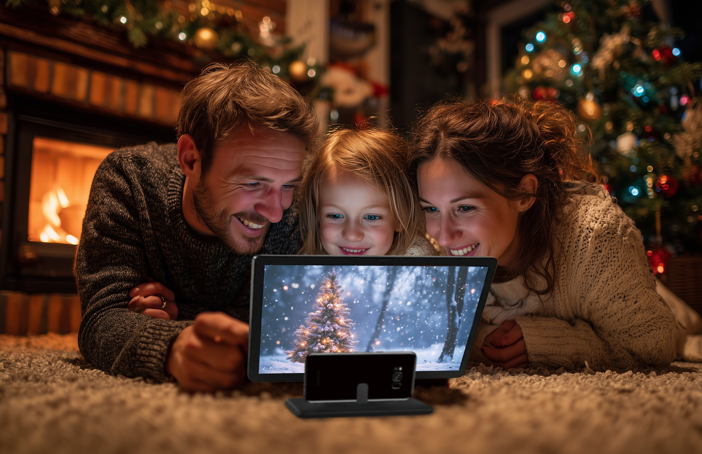 ✨ Futusly® HD Screen Amplifier for Phones – Perfect Christmas Gift for Cozy Movie Nights, Travel & Family Viewing 🎄