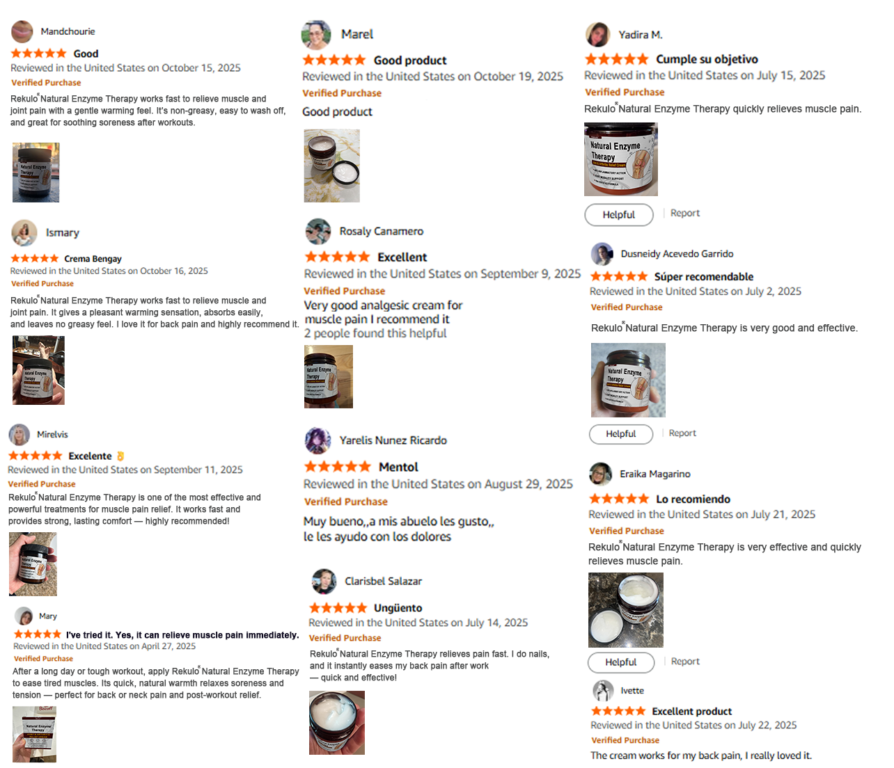 ✅FDA Certified : Rekulo® Black Rice Pain Healing Bone Cream ( Treatment for arthritis, neuropathyy, rheumatic diseases, sports injuries, twitches and muscle spasms)