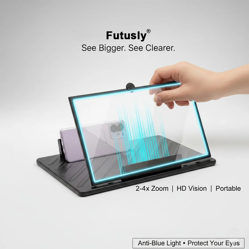 ✨ Futusly® HD Screen Amplifier for Phones – Perfect Christmas Gift for Cozy Movie Nights, Travel & Family Viewing 🎄