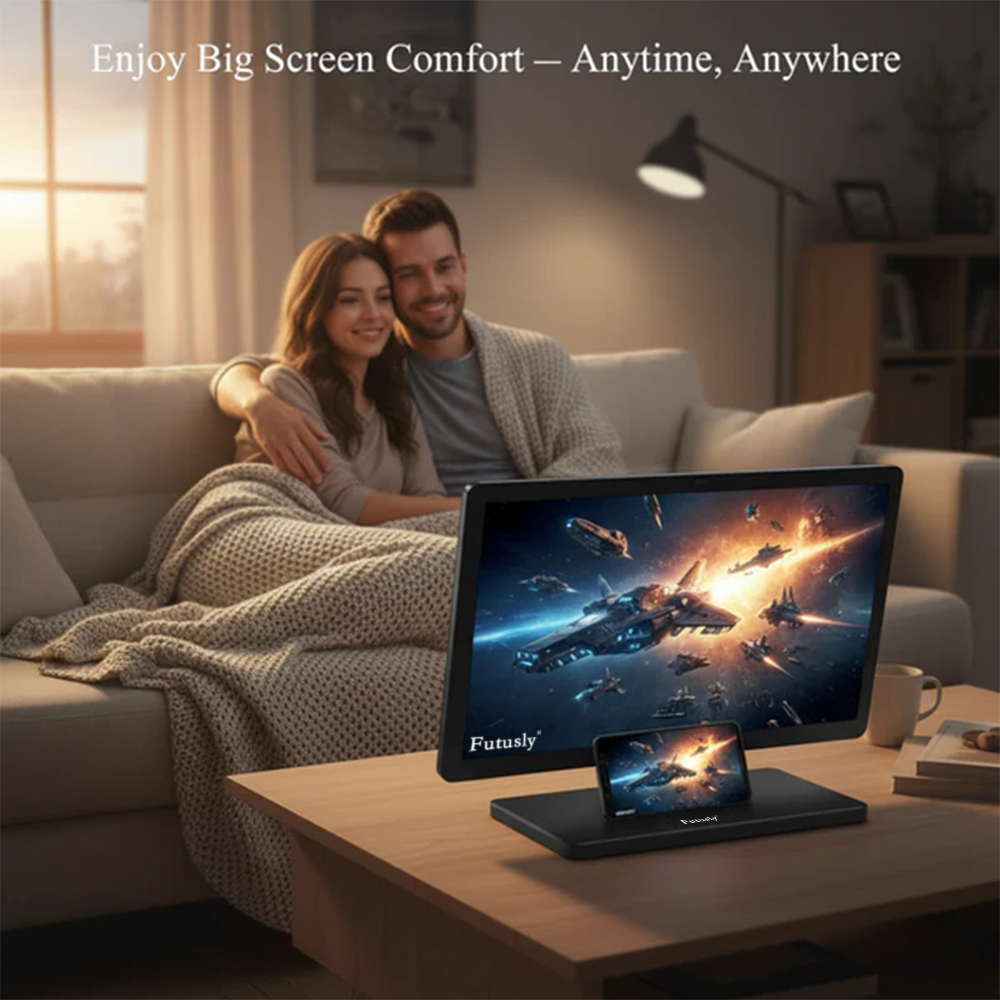 ✨ Futusly® HD Screen Amplifier for Phones – Perfect Christmas Gift for Cozy Movie Nights, Travel & Family Viewing 🎄