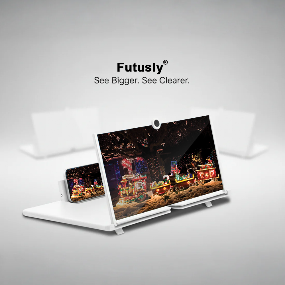 ✨ Futusly® HD Screen Amplifier for Phones – Perfect Christmas Gift for Cozy Movie Nights, Travel & Family Viewing 🎄