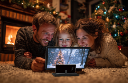✨ Futusly® HD Screen Amplifier for Phones – Perfect Christmas Gift for Cozy Movie Nights, Travel & Family Viewing 🎄